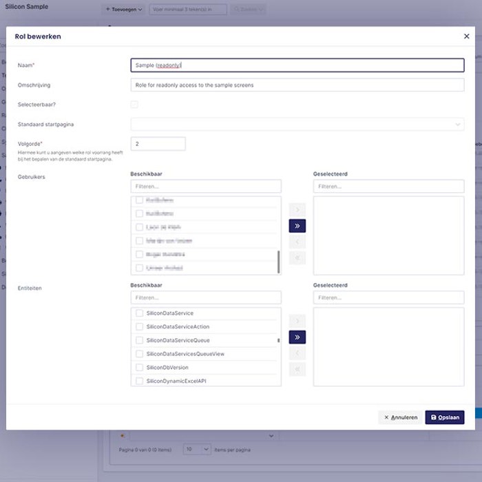 Moderne software interface