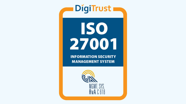 ISO 27001 certified